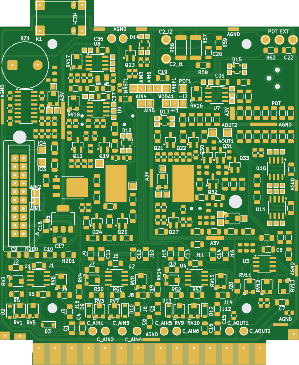 CtlPie PCB: bottom view